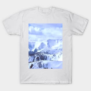 Blue Snow Mountain Range T-Shirt